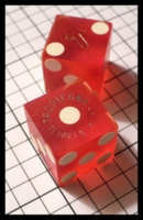 Dice : Dice - Casino Dice - Tropicana Resorts and Casino Red Frosted with Gold Logo - SK Collection buy Nov 2010